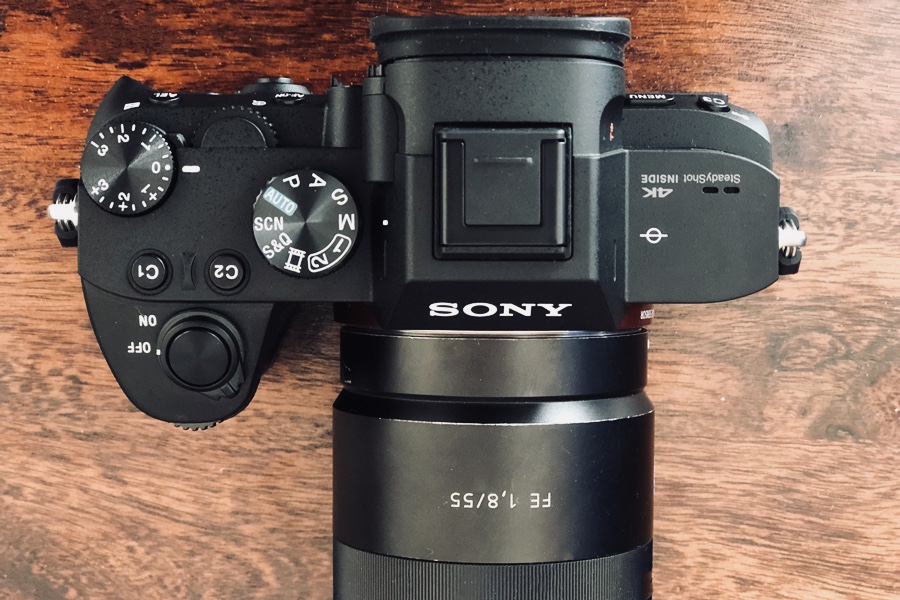 Sony Alpha 7RII von oben