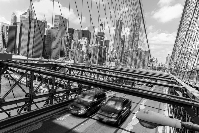 Verkehr auf der Brooklyn Bridge